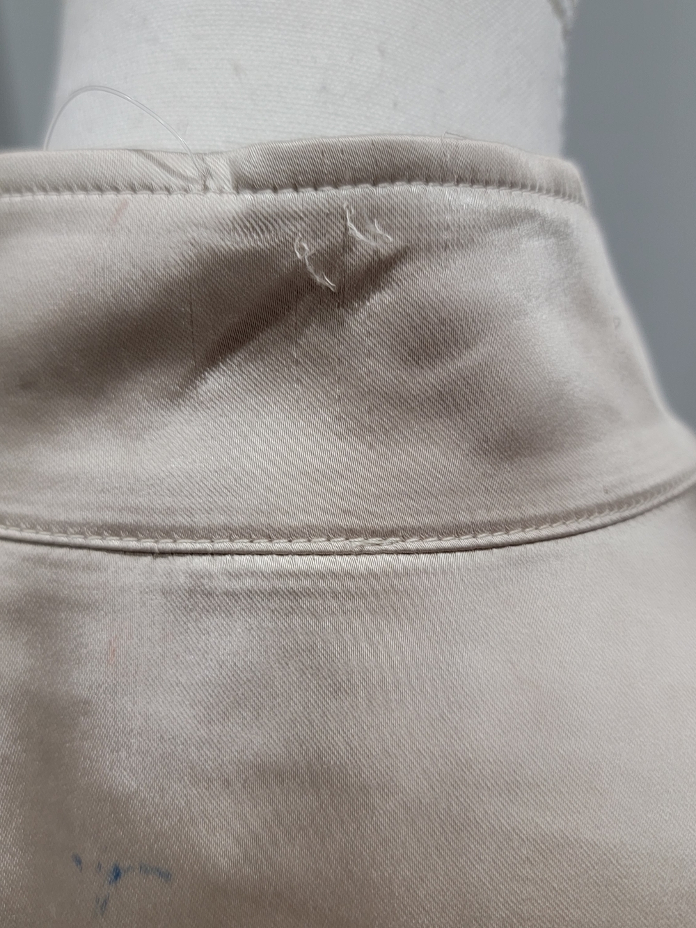 Joseph Ribkoff Satin Bomber Jacket - Light Beige - Picture 7 of 10